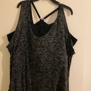 Torrid work our shirt w/ bra